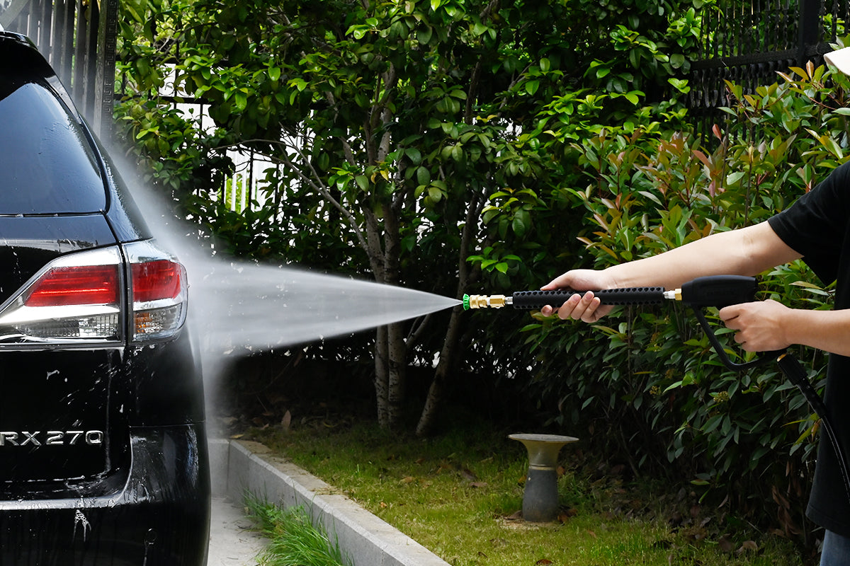 Using a pressure washer for deep cleaning