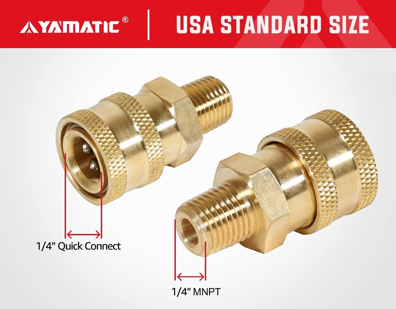 (WS) 1/4'' Socket to 1/4'' MNPT 5000 PSI