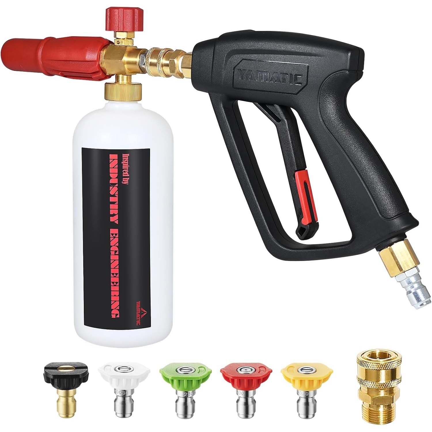 Short Pressure Washer Gun with Foam Cannon 4000 PSI