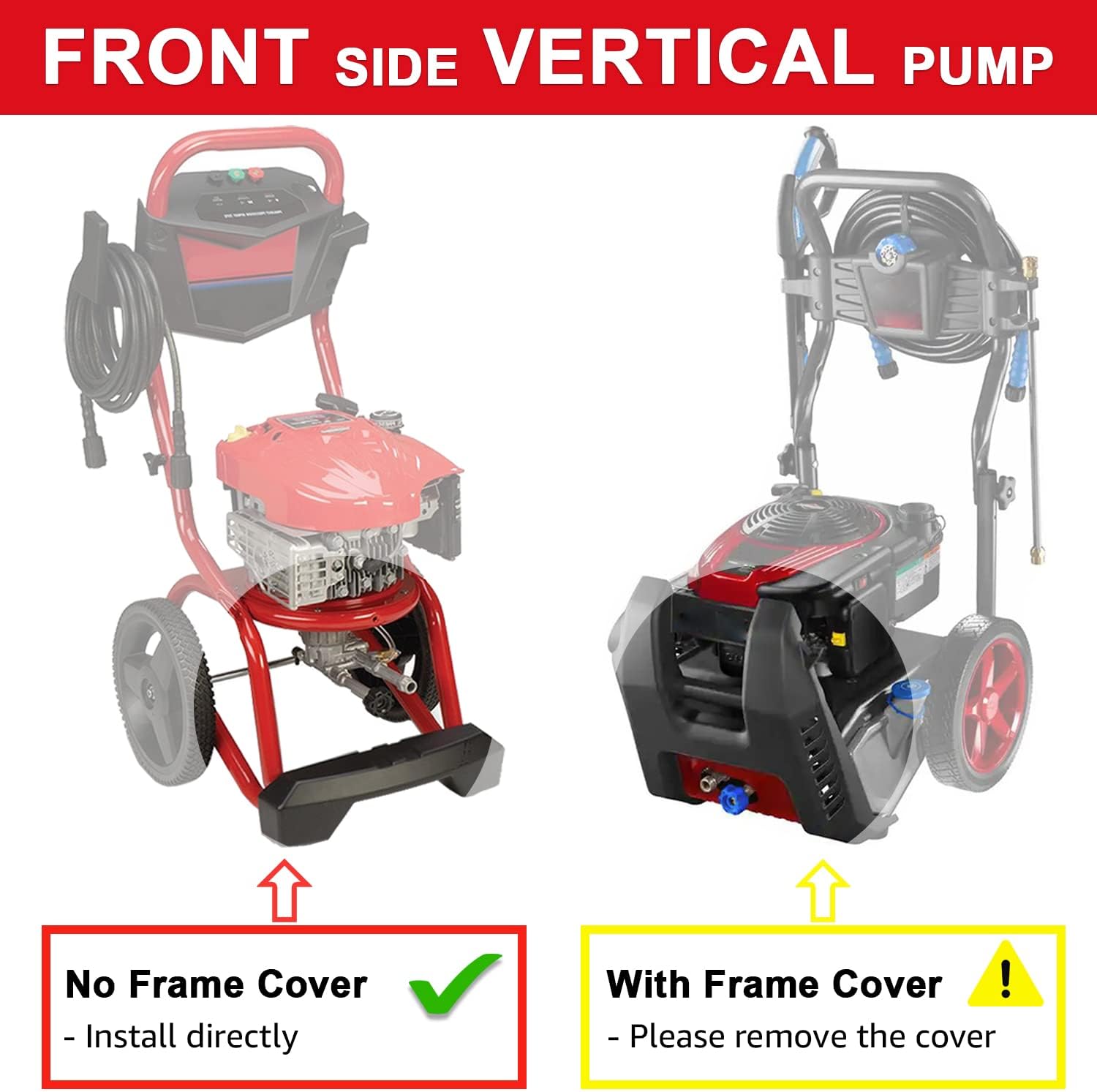 Front 7/8" Shaft Vertical Pump 2500-3000 PSI 2.5 GPM