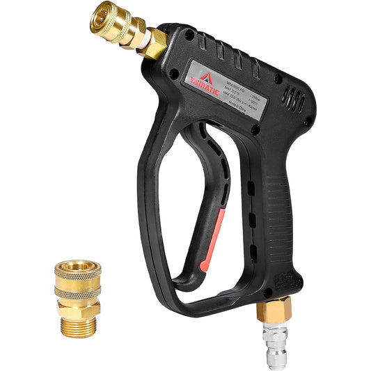 Professional Short Pressure Washer Gun with 3/8" Swivel Inlet 5000 PSI