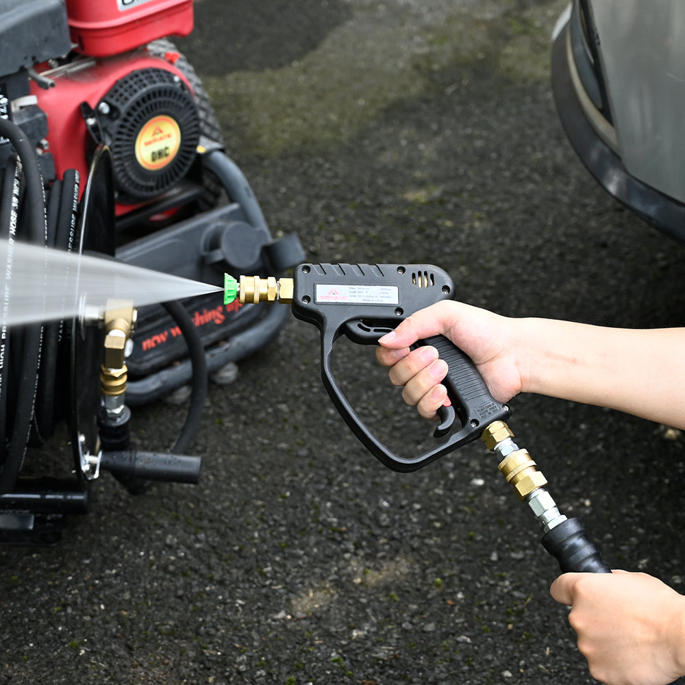 Short Pressure Washer Gun with 3/8" Swivel Inlet 5000 PSI