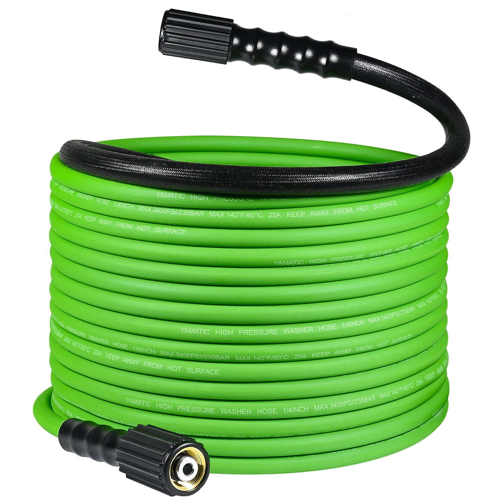 Flexible Pressure Washer Hose With Heat-resistant Sleeve 3400 PSI