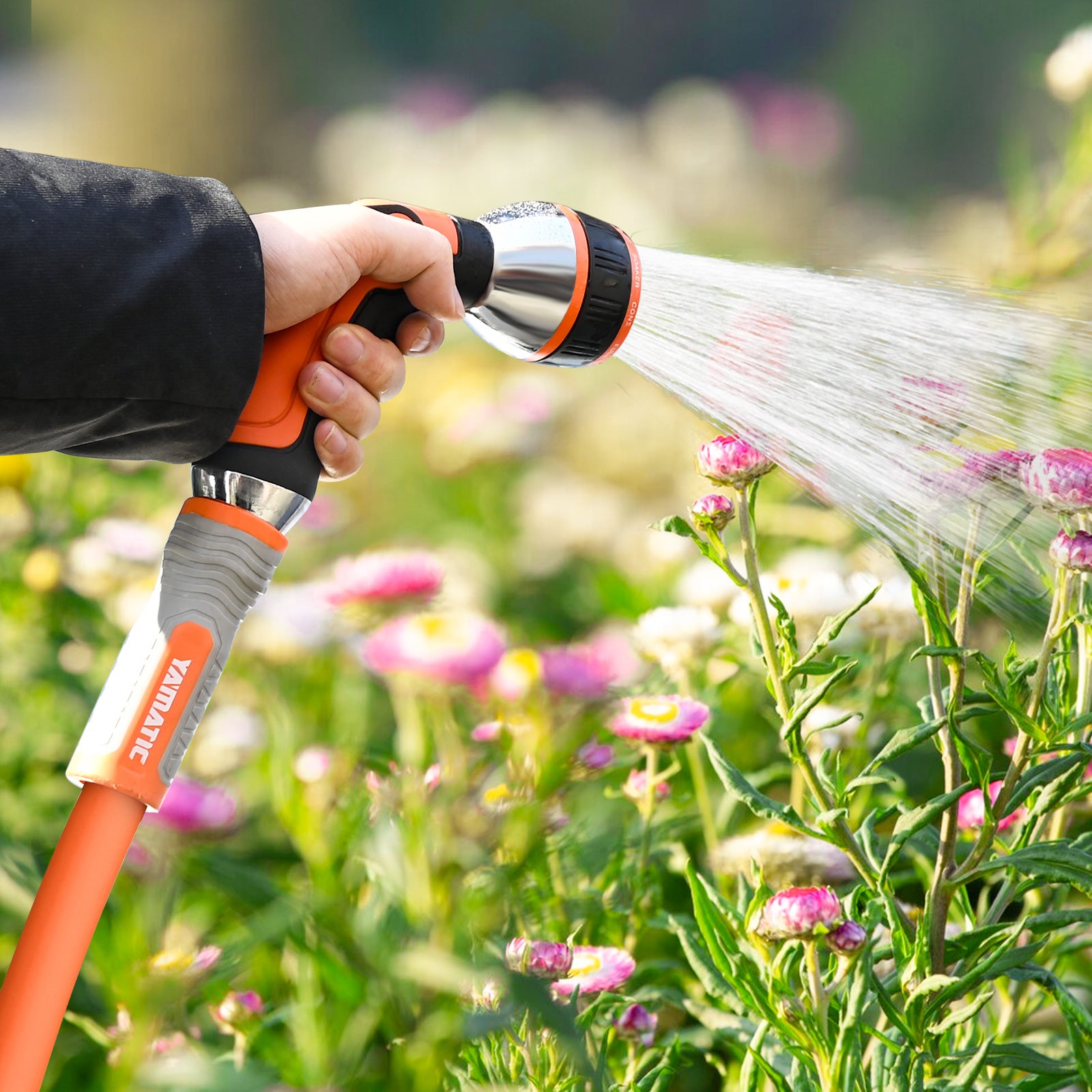 Easy-grip 5/8'' Garden Hose with Quick Connect