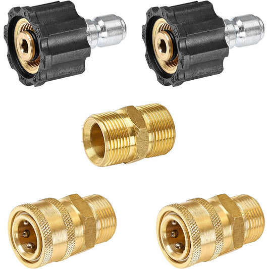 Pressure Washer Quick Connect Kit Pressure Washer Adapter M22-14mm to 3/8" 4000 PSI