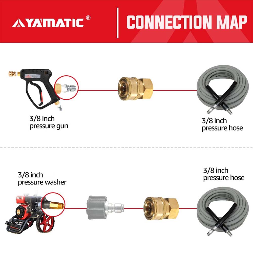 3/8'' Socket to 3/8'' Female NPT 5000 PSI - 0