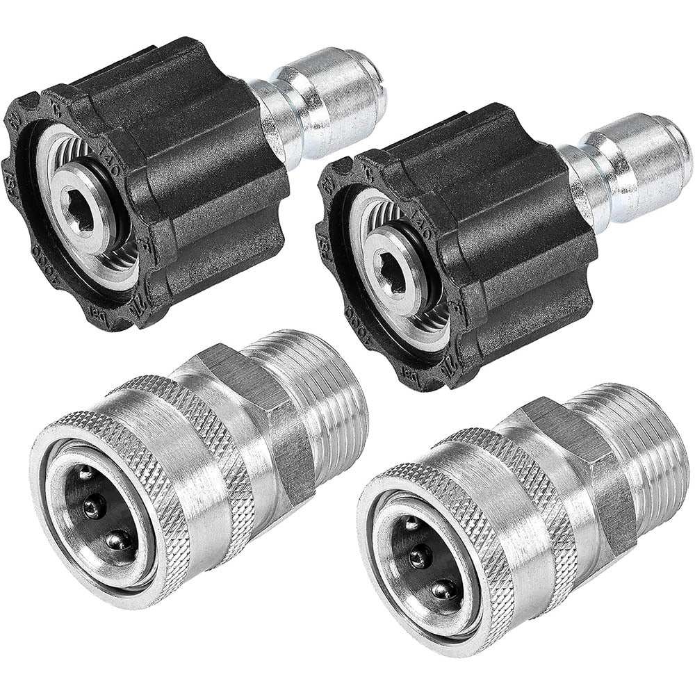 Stainless Steel M22 to 3/8" Quick Connector 5000 PSI