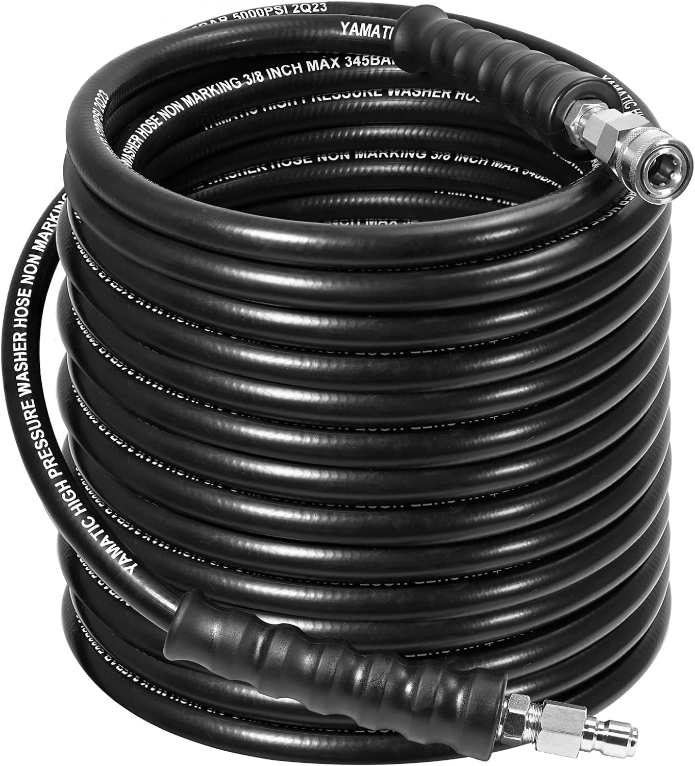 3/8" Industrial Grade Rubber Pressure Washer Hose 5000 PSI