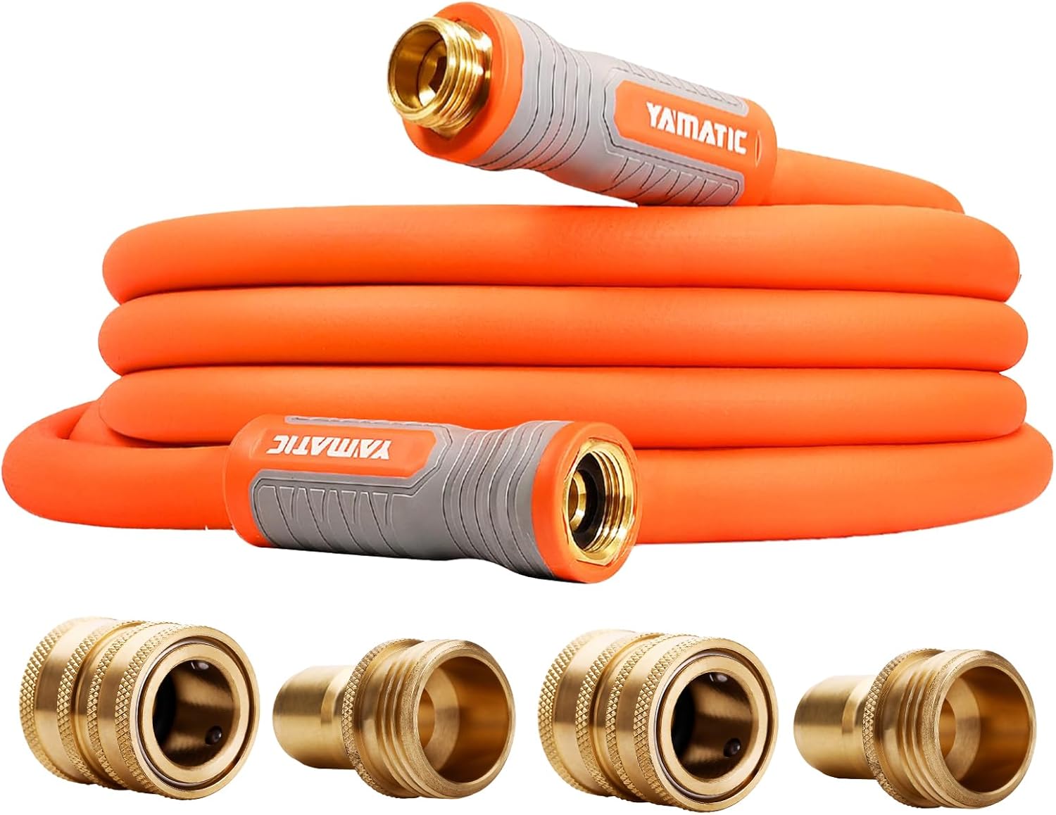 Easy-grip 5/8'' Garden Hose with Quick Connect