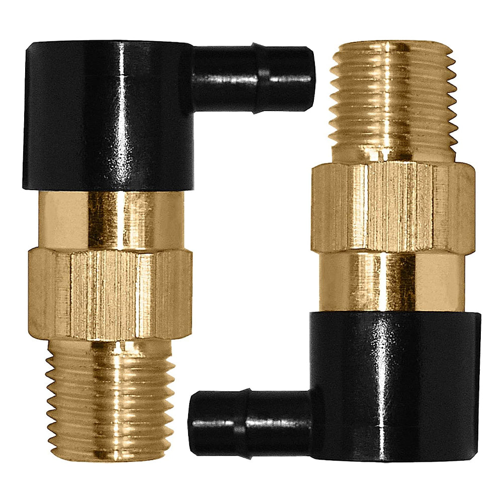 Thermal Release Valve for Pressure Washer Pumps Replacement Fit All Axial Cam Pumps, 1/4 Inch NPT, Solid Brass, 2-Pack