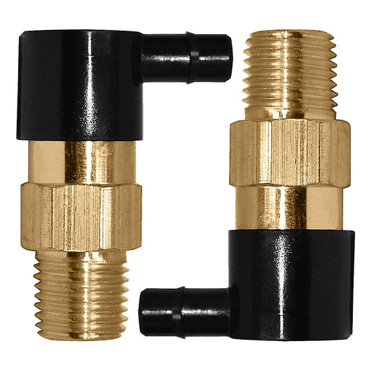 Thermal Release Valve for Pressure Washer Pumps Replacement Fit All Axial Cam Pumps, 1/4 Inch NPT, Solid Brass, 2-Pack