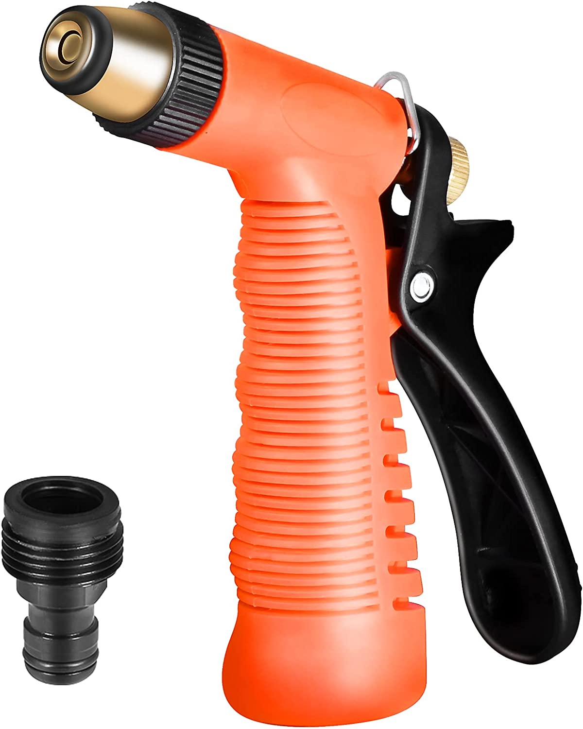 YAMATIC Garden Hose Nozzle, Easy Adjustable Patterns Spray Nozzle High-Pressure Jet Water Nozzle for Watering Garden, Washing Cars, and Showering Pets