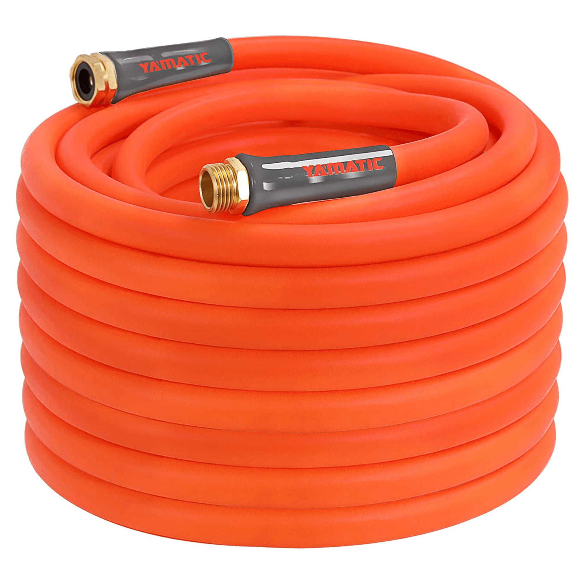 YAMATIC Heavy Duty Garden Hose 5/8 in x 75 ft, Super Flexible Water Hose, All-weather, Lightweight, Burst 600 PSI