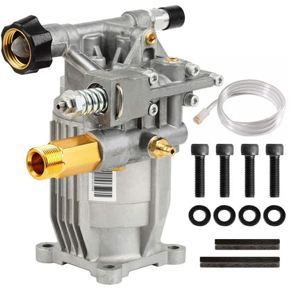 YAMATIC 3/4" Shaft Horizontal Pressure Washer Pump - 3000 PSI @ 2.5 GPM - Original Engineering Pump for Most Brand Engine Power Washer  Washer Pump 2923HA-WFS