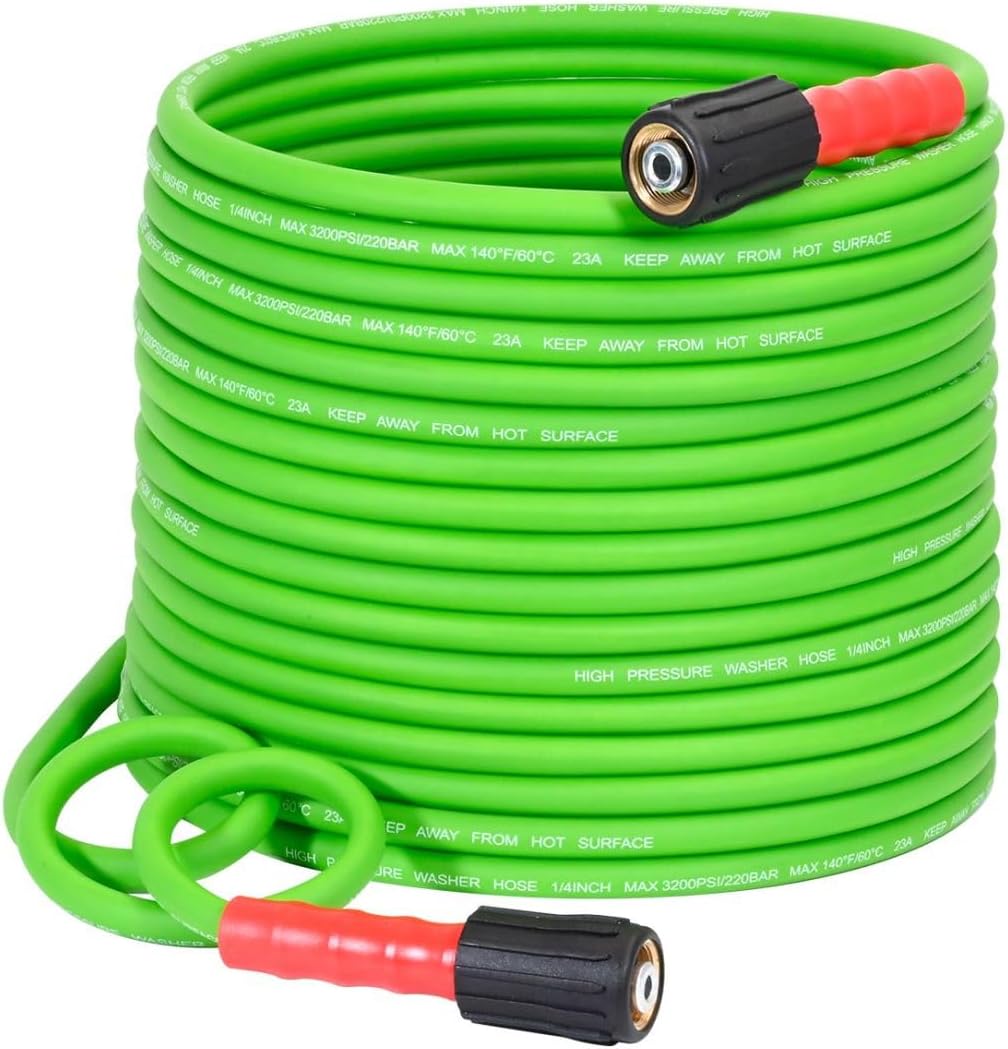 YAMATIC Super Flexible Pressure Washer Hose 50 FT 1/4"