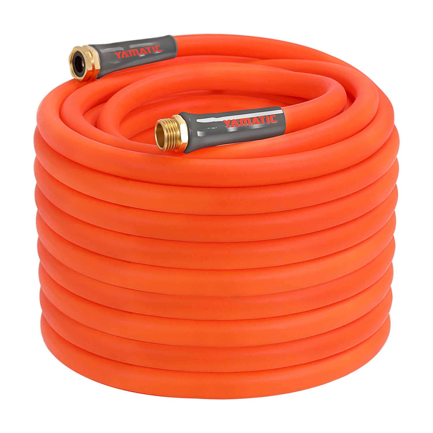 YAMATIC 5/8" Garden Hose 30ft, 50ft, 75ft, 100 Ft.  X 3/4" Connector All-Weather