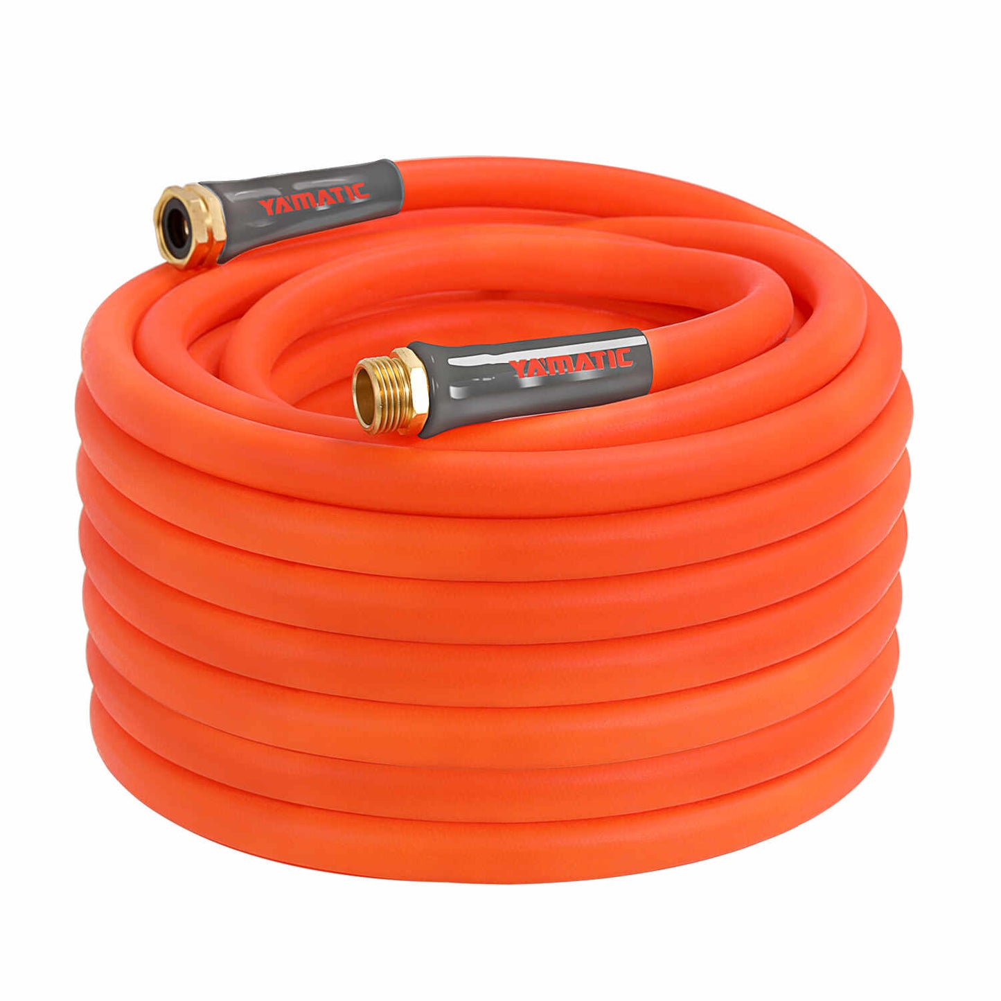 YAMATIC 5/8" Garden Hose 30ft, 50ft, 75ft, 100 Ft.  X 3/4" Connector All-Weather